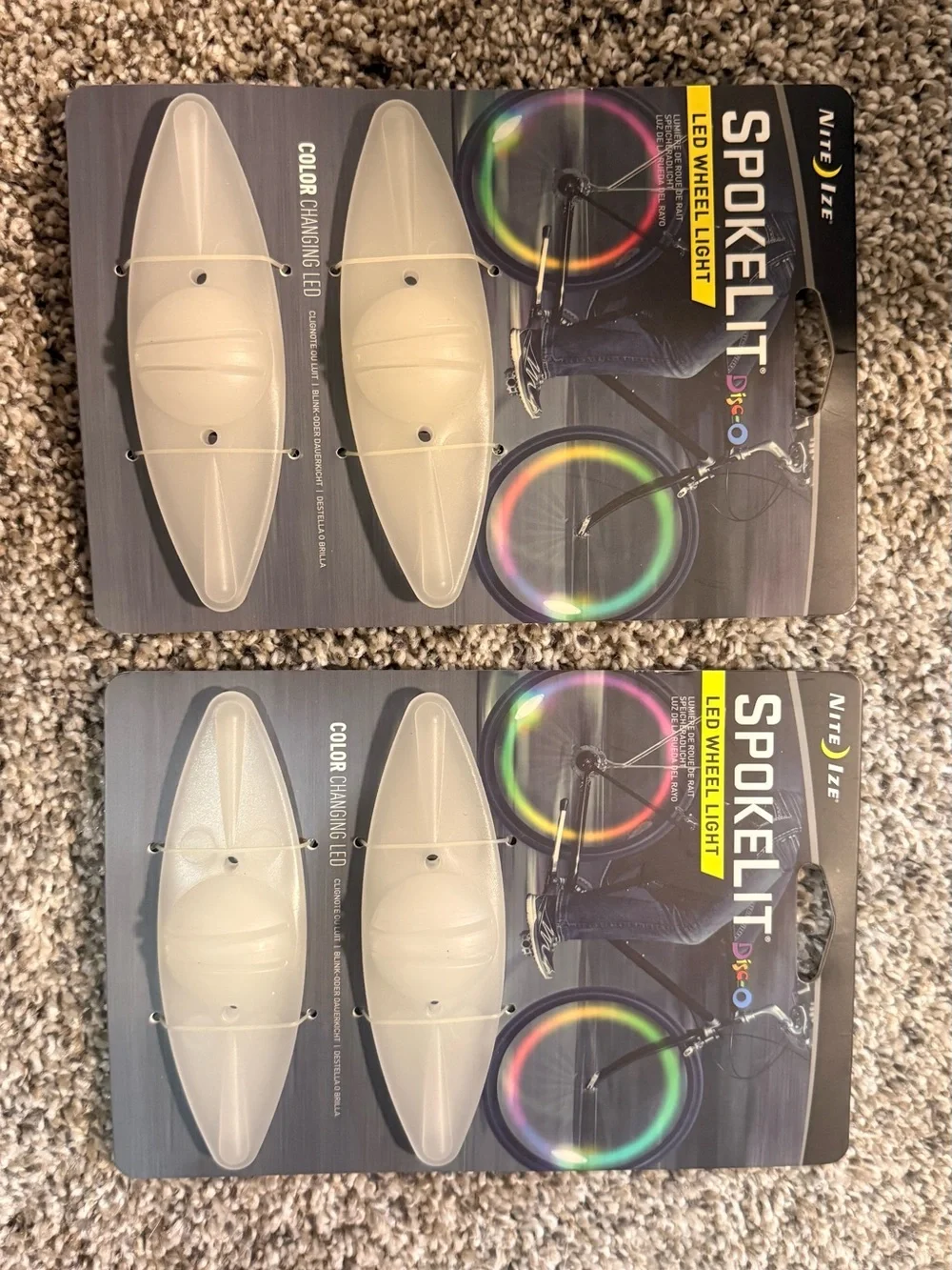 Niteline LED Wheel Lights - Multicolor Rainbow Glow